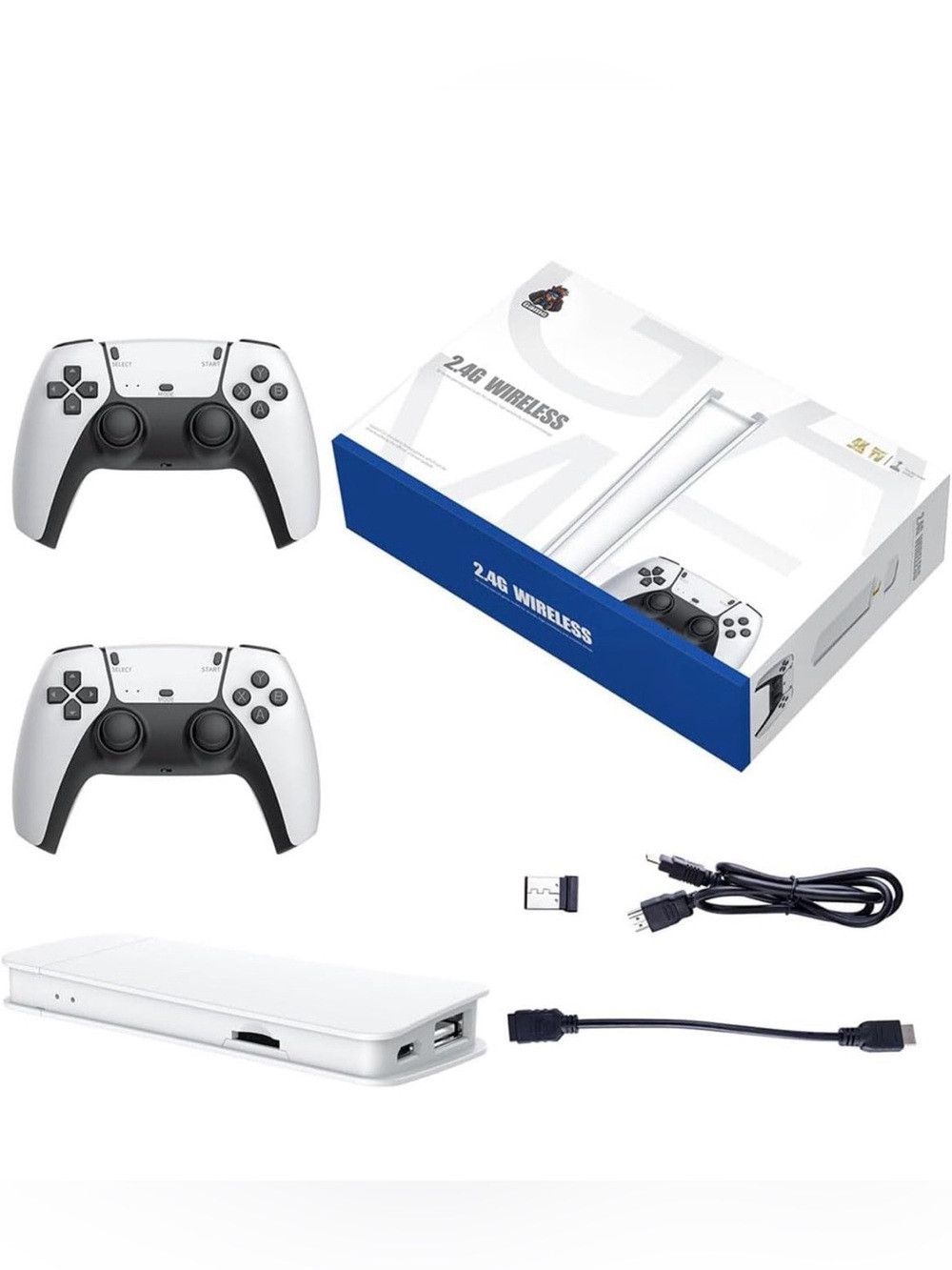 BNIB Wireless Retro Game Stick with 20000+ Classic Games +2 controllers